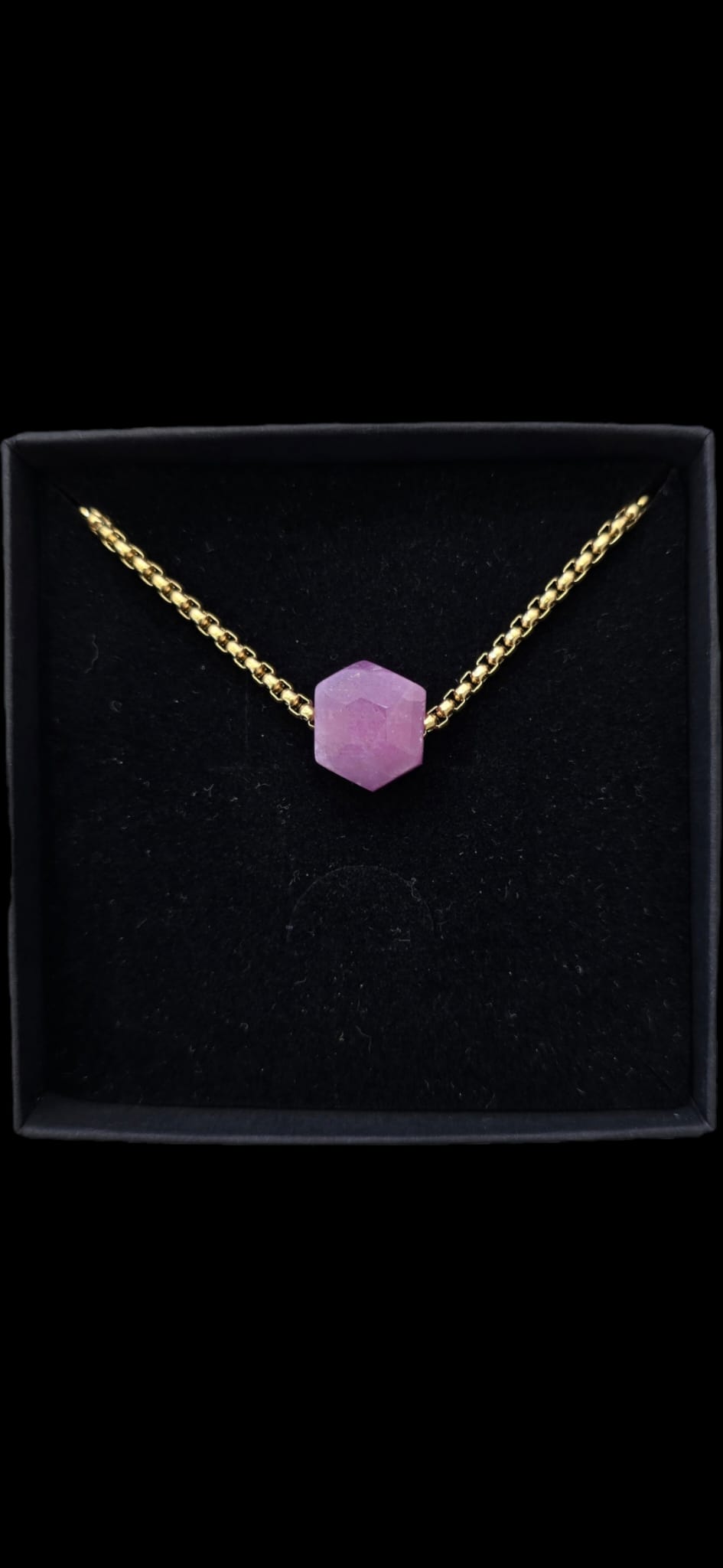 Faceted Ruby Pendant